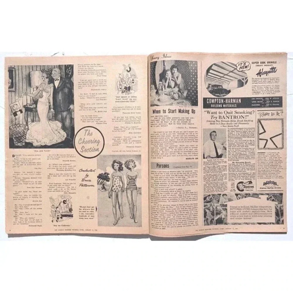 VTG January 16, 1955 PICTORIAL LIVING Los Angeles IV Architecture Newspaper NOS - Picture 4 of 5